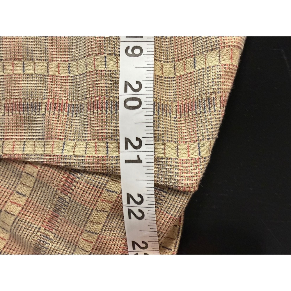 Classics by Palmland Mens XL Polo Shirt Tan Stripe Knit Banded Hem Cotton Blend - Picture 7 of 9
